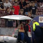 Dan Petrescu, trimis în tribune la CFR Cluj - Slobozia / FOTO: Captură TV @Prima Sport 1