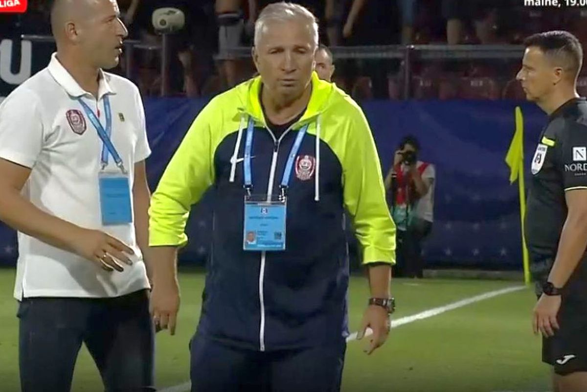 Dan Petrescu protestează, după CFR Cluj - Unirea Slobozia: „Sunt dezamăgit! N-am înțeles motivul”