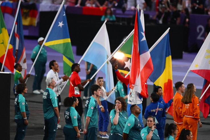 Mihaela Cambei, portrapelul României la festivitatea de pe Stade de France / FOTO: Raed Krishan (GSP.ro)