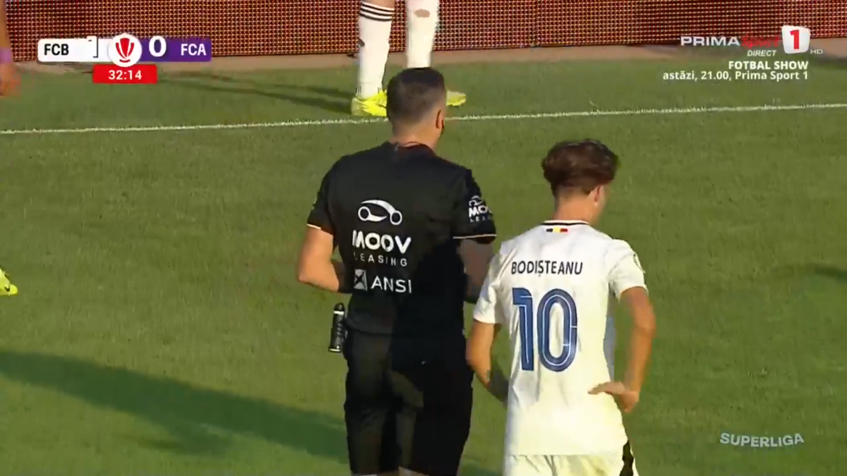 Fază controversată de arbitraj în FC Botoșani - FC Argeș