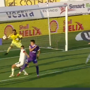 Fază controversată de arbitraj în FC Botoșani - FC Argeș. FOTO: captură Prima Sport