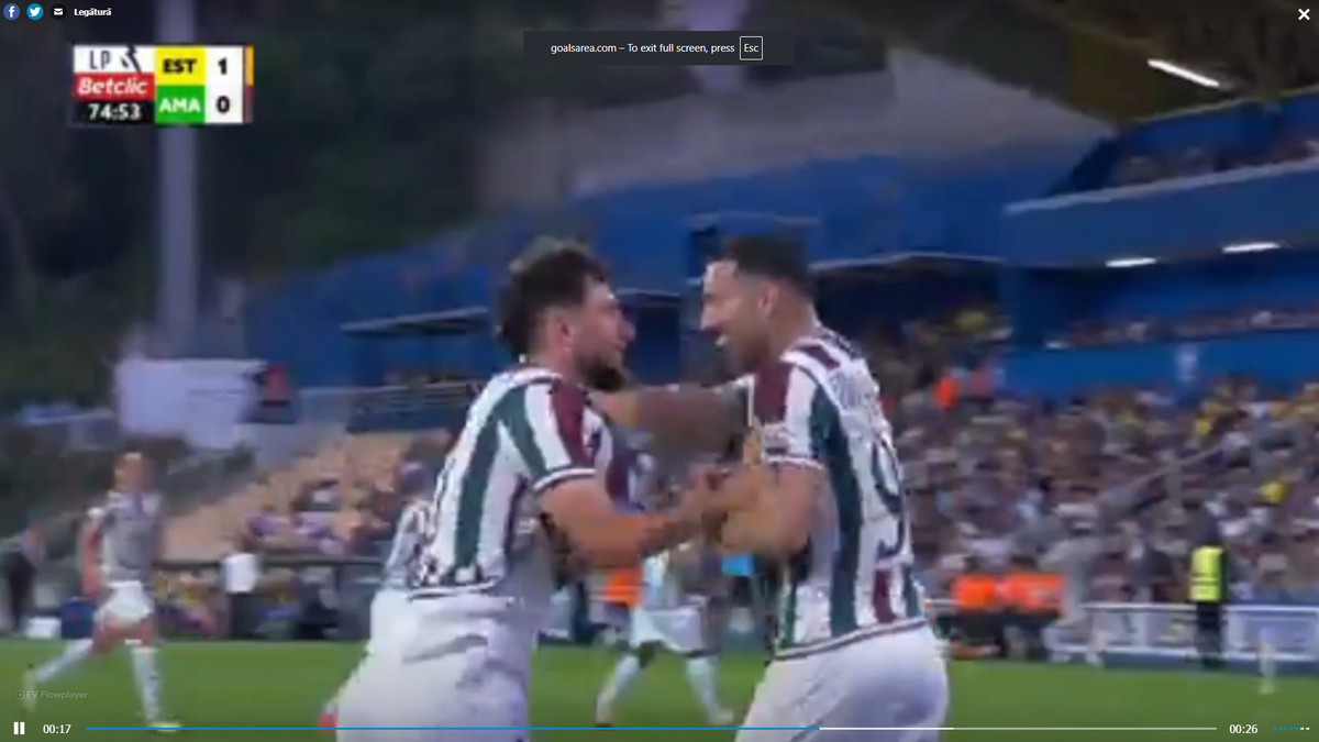 Ianis Stoica a marcat la meciul de debut pentru Estrela Amadora