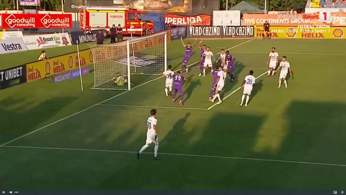 Gol sau nu? Altă fază controversată în Superliga, după scandalul de la Craiova