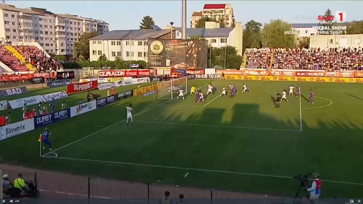 Fază controversată de arbitraj în FC Botoșani - FC Argeș