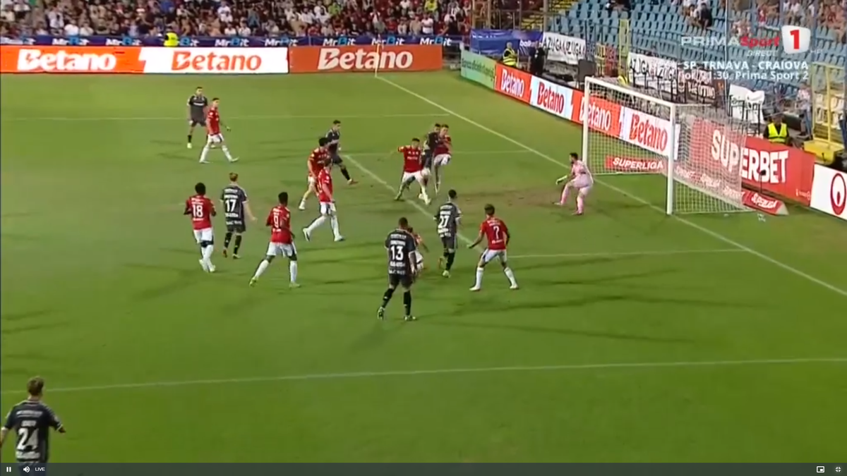 Faza la care Rapid a cerut penalty în meciul cu Oțelul Galați