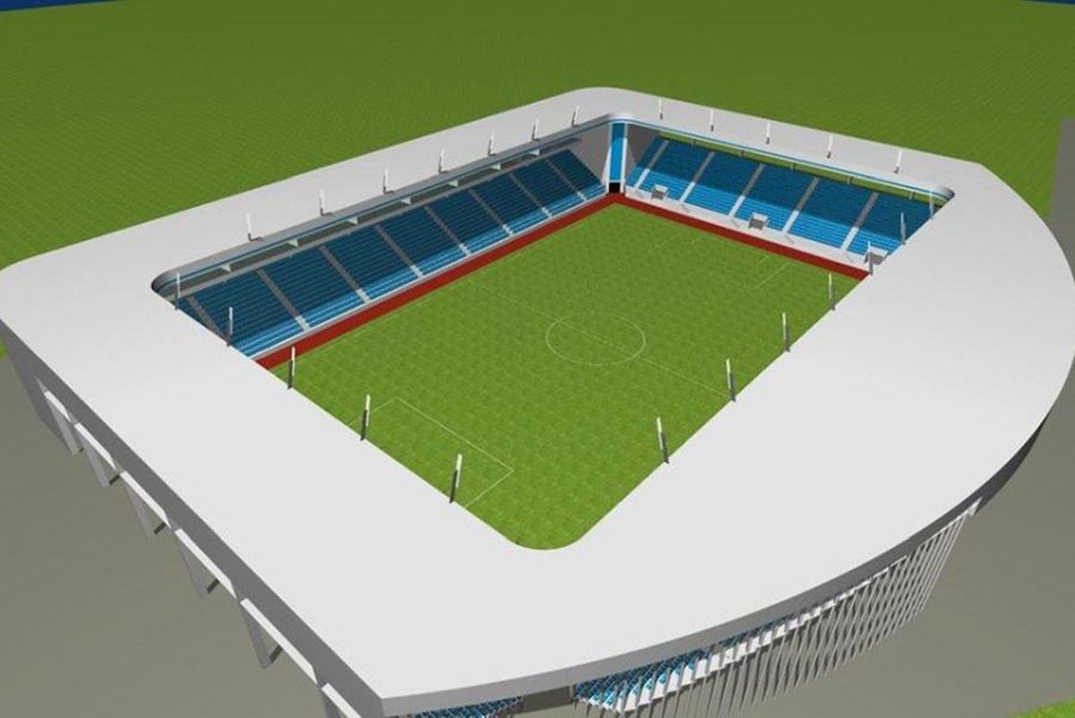 FOTO Încă un stadion de 5 stele în Craiova? Adrian Mititelu a prezentat primele imagini cu arena pe care vrea s-o construiască pentru FC U Craiova 1948! Unde se va situa + toate detaliile