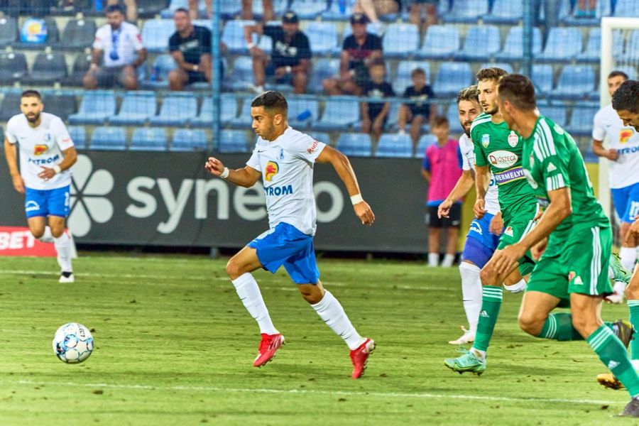 Enes Sali, în acțiune / Sursă foto: farulconstanta.com Mihai Stoichiță, dat pe spate de un fotbalist din Liga 1: „Chiar l-am sunat pe Gică Hagi”