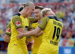 Spectacol total în derby-ul Bayer Leverkusen - Borussia Dortmund: 7 goluri și „dublă” Haaland