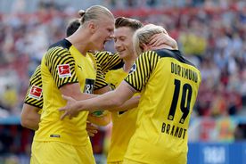 Spectacol total în derby-ul Bayer Leverkusen - Borussia Dortmund: 7 goluri și „dublă” Haaland
