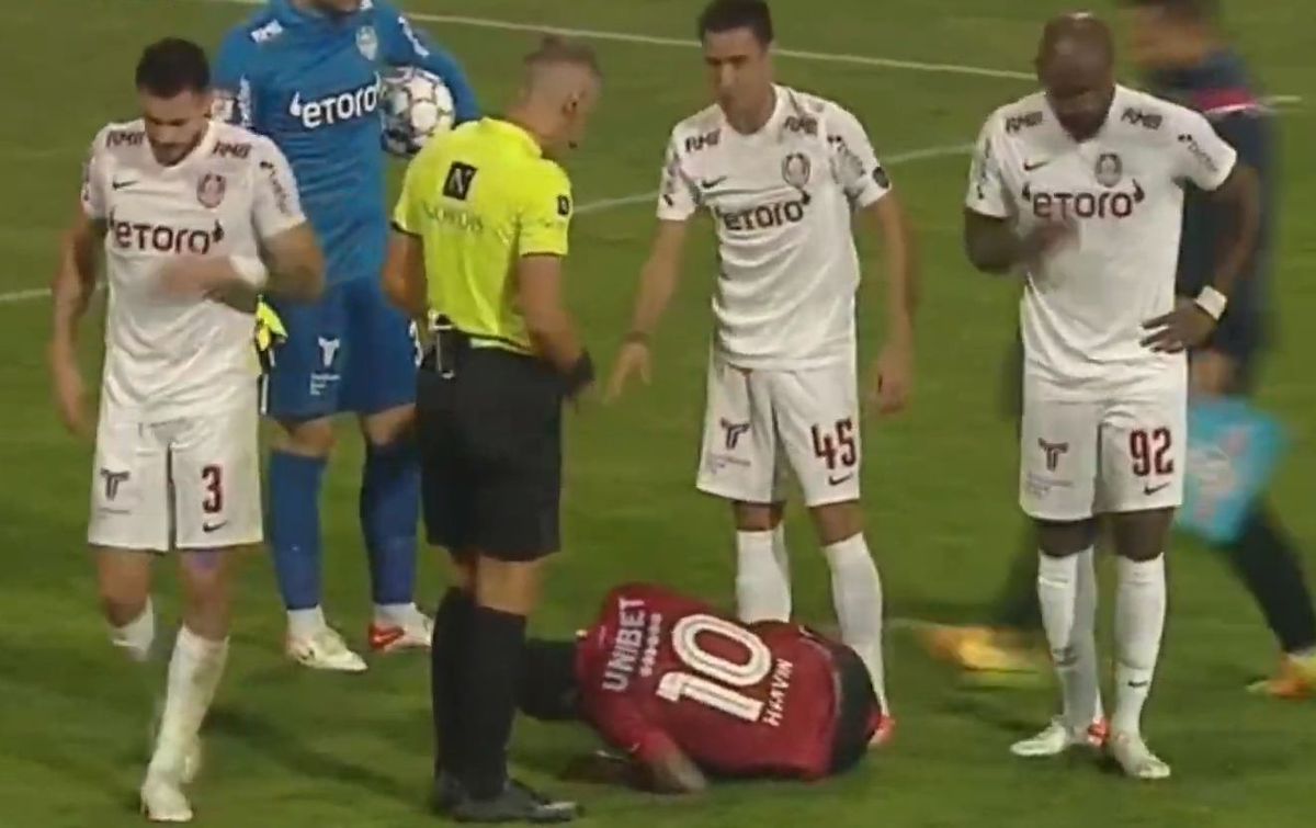 FOTO FC Botoșani - CFR Cluj, fault Culio la Ongenda