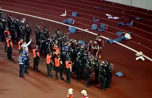 Precizările Jandarmeriei după FCU Craiova - Rapid: 9 amenzi și 7 persoane interzise un an pe stadion!