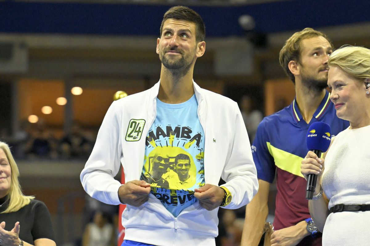Moment emoționant după finala US Open » Novak Djokovic i-a dedicat victoria lui Kobe Bryant: „Era unul dintre prietenii mei apropiați”