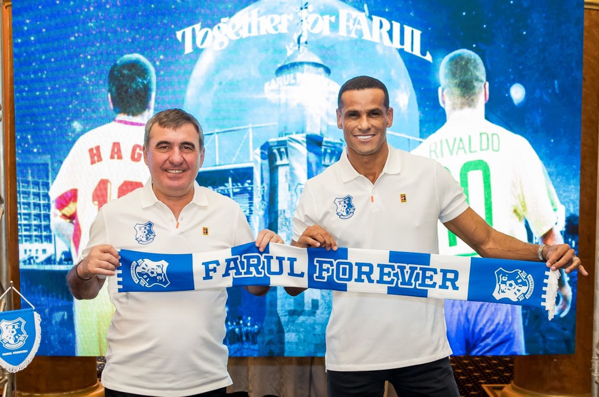 Gică Hagi și Rivaldo au bătut palma! Fostul Balon de Aur e noul acționar al Farului: „Am promis că devenim un club foarte puternic” » Cum se împart acțiunile