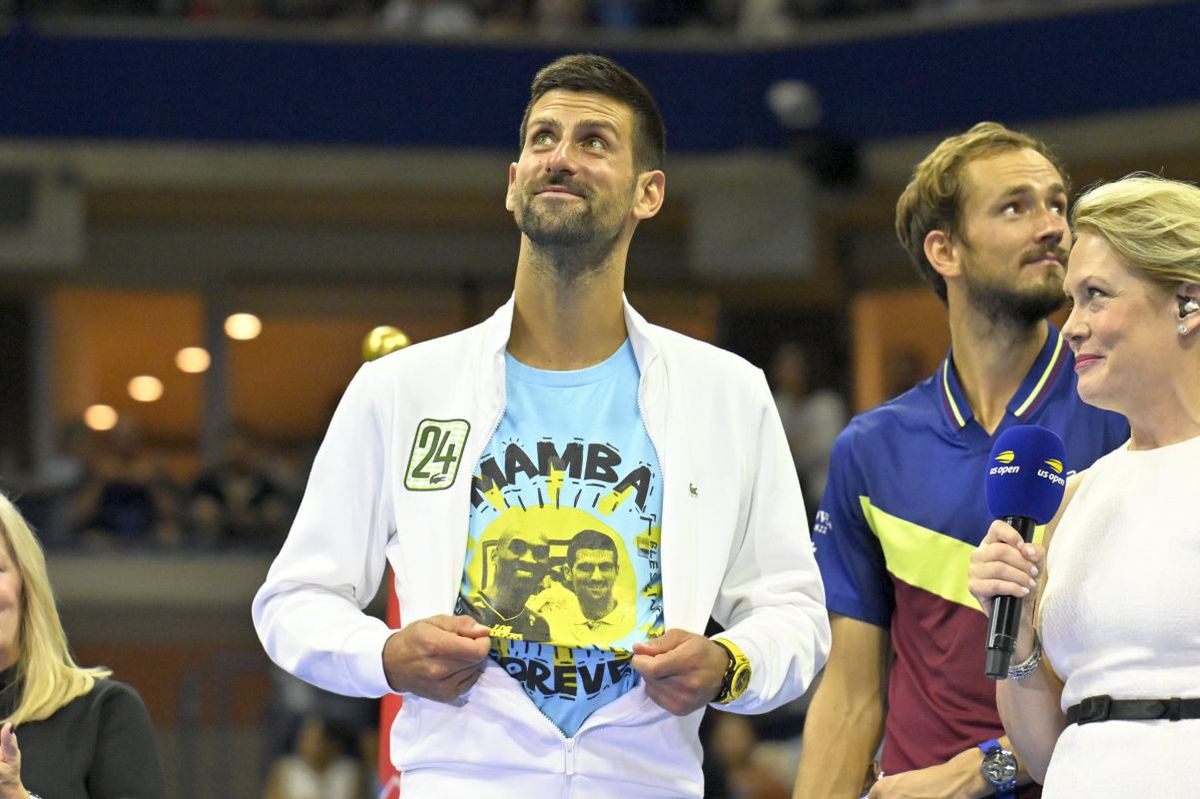 Moment emoționant după finala US Open » Novak Djokovic i-a dedicat victoria lui Kobe Bryant: „Era unul dintre prietenii mei apropiați”