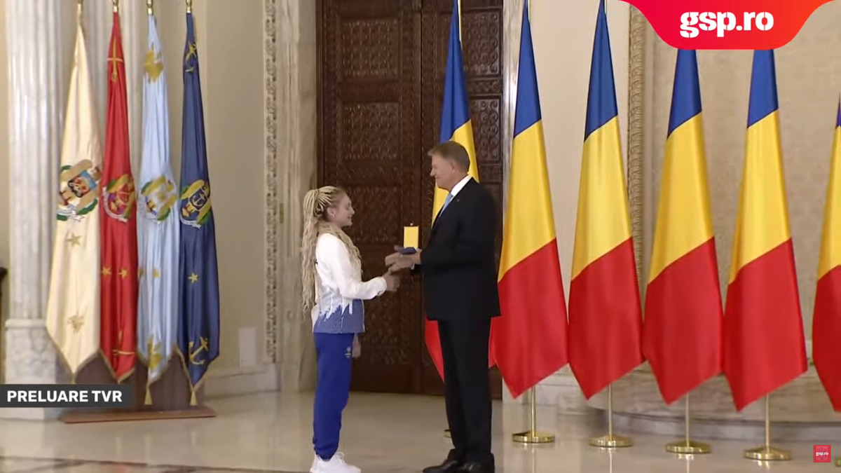 Sabrina Voinea, decorată de președintele Klaus Iohannis