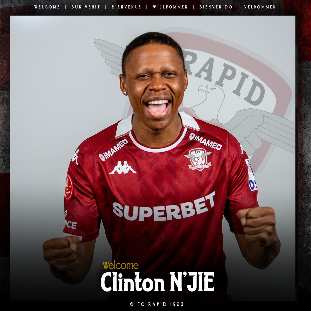 Clinton N'Jie a semnat cu Rapid: „Bine ai venit!”