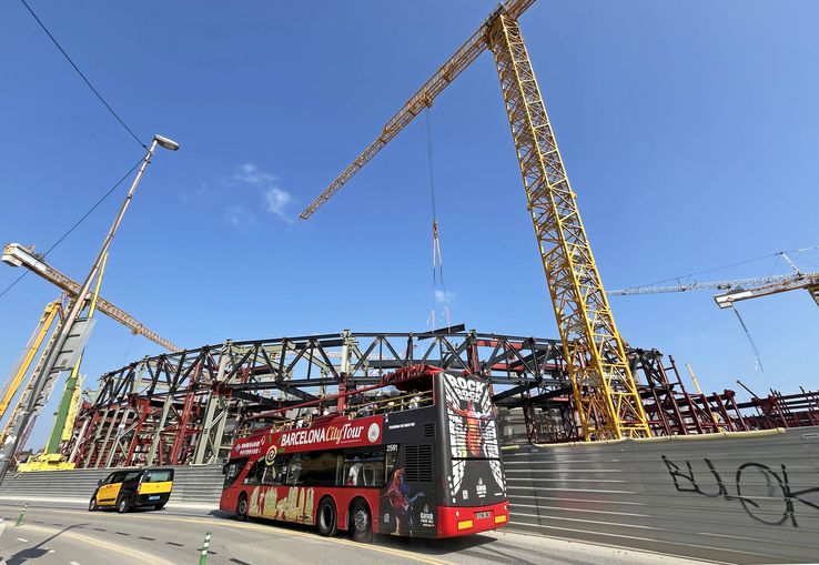 Imagini de la reconstrucția stadionului Camp Nou / Foto: Imago Images