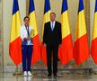 Ionela Cozmiuc alături de Klaus Iohannis FOTO Roxana Fleșeru