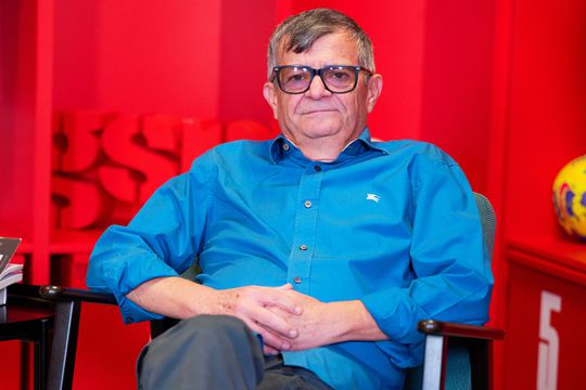 Brokerul Cristian Sima în studioul GSP, foto: Raed Krishan