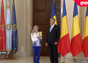 Sabrina Voinea, apariție inedită la Palatul Cotroceni, în fața lui Klaus Iohannis
