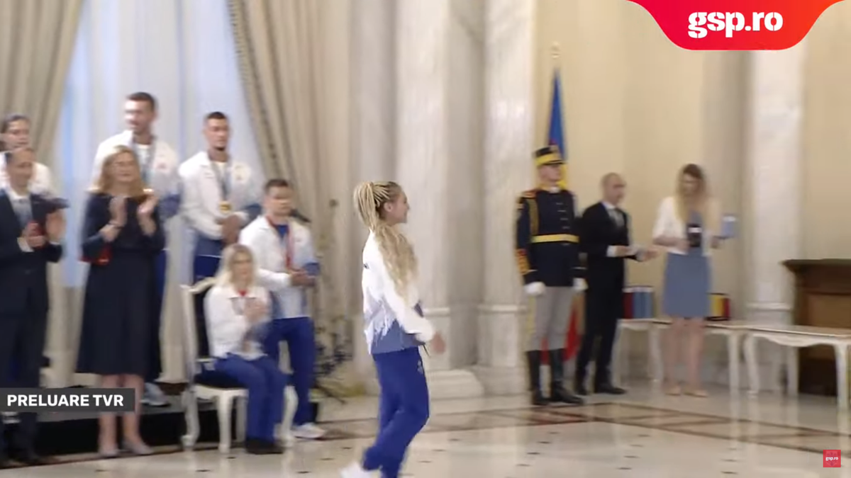 Sabrina Voinea, apariție inedită la Palatul Cotroceni, în fața lui Klaus Iohannis