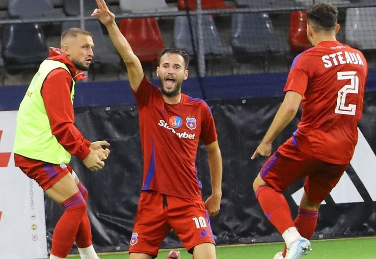 Bogdan Chipirliu a înscris un gol de trei puncte pentru „militari” / Sursă foto: Facebook@ Steaua București