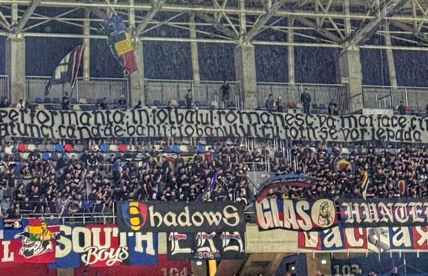 Luare de poziții în Ghencea » Fanii Stelei, o nouă ofensivă la Gigi Becali: „Când de banii ciobanului cu toții se vor lepăda...”