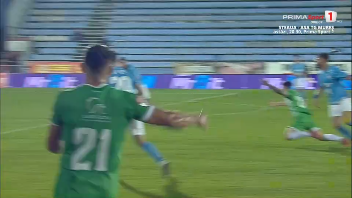 Moment incredibil la Voluntari - Concordia Chiajna: a luat două „galbene” într-un minut pentru două gesturi identice!