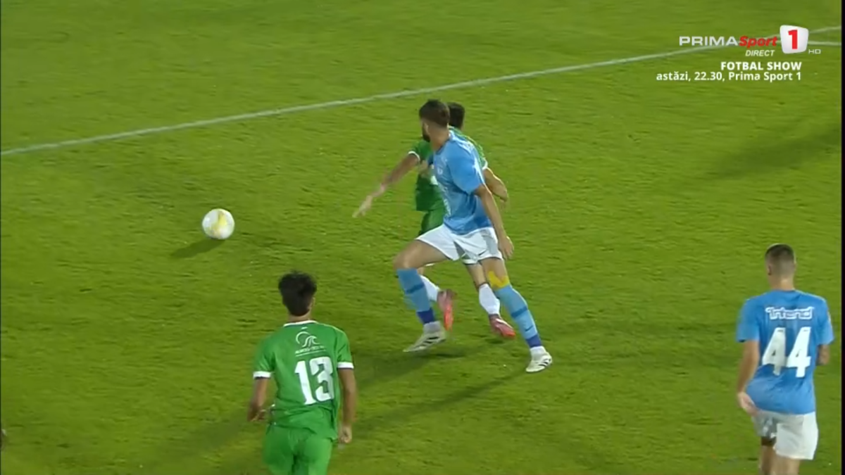 Moment incredibil la Voluntari - Concordia Chiajna: a luat două „galbene” într-un minut pentru două gesturi identice!