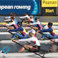 Simona Radiș și Ancuța Bodnar la startul probei de dublu vâsle FOTO worldrowing