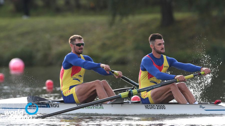 Marius Cozmiuc și Ciprian Tudosă în timpul cursei FOTO worldrowing Marius Cozmiuc și Ciprian Tudosă în timpul cursei FOTO worldrowing