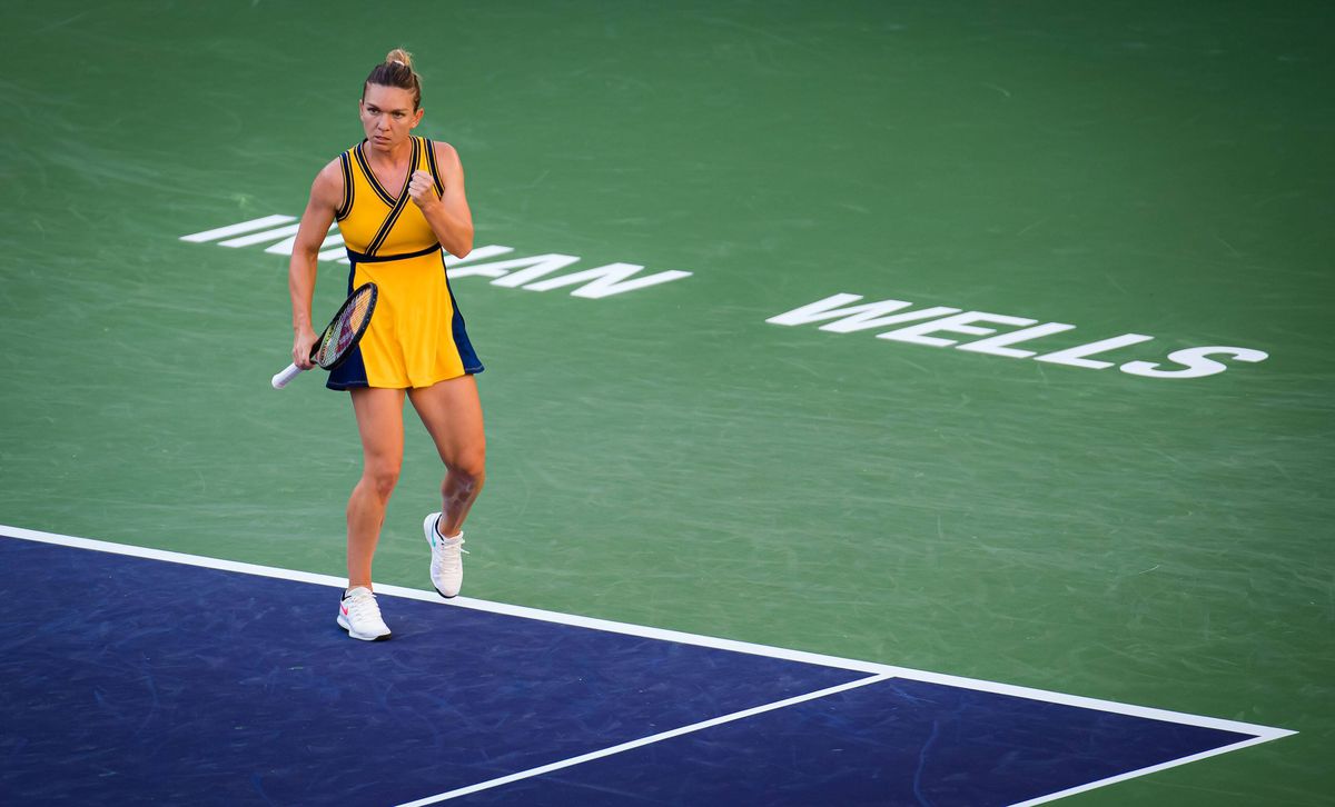 Simona Halep - Aliaksandra Sasnovich // Indian Wells