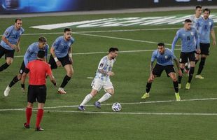 Încă o imagine devenită virală » Messi contra tuturor: șapte uruguayeni sunt atenți la el