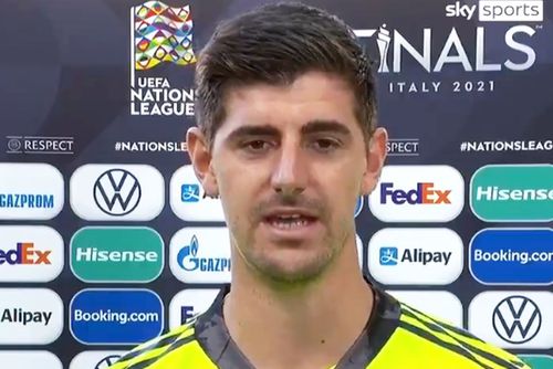 Thibaut Courtois // foto: captură Twitter @ Sky Sports