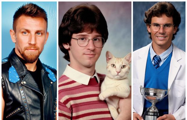 Inteligența Artificială lovește din nou » Messi, Ronaldo, Federer și Nadal, „transportați” în anii '90 + Cum arată retro-Dinamo