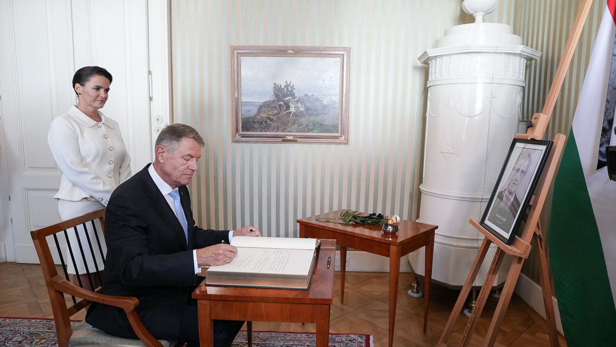 Klaus Iohannis, primit de preşedinta Ungariei la Budapesta » Tot orașul e împânzit cu steagurile României