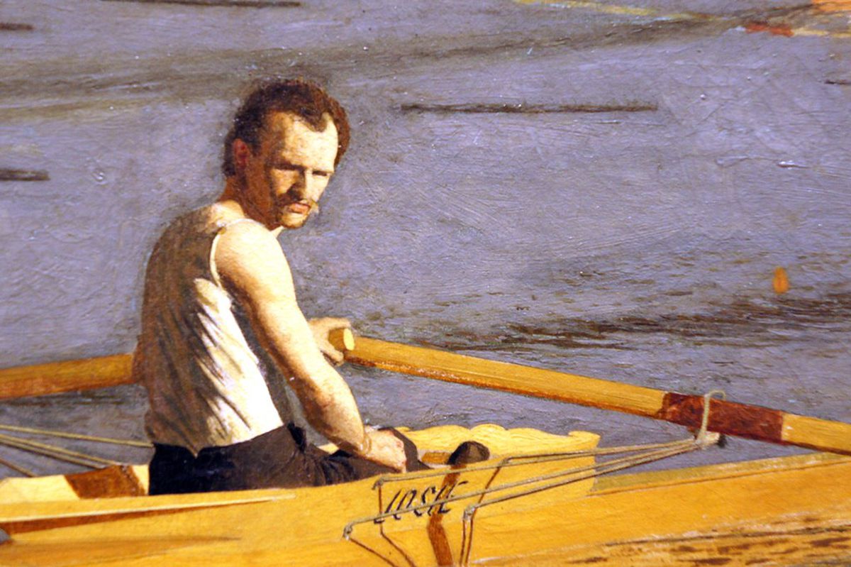 Thomas Eakins, carieră conturată de canotaj, lupte și înot