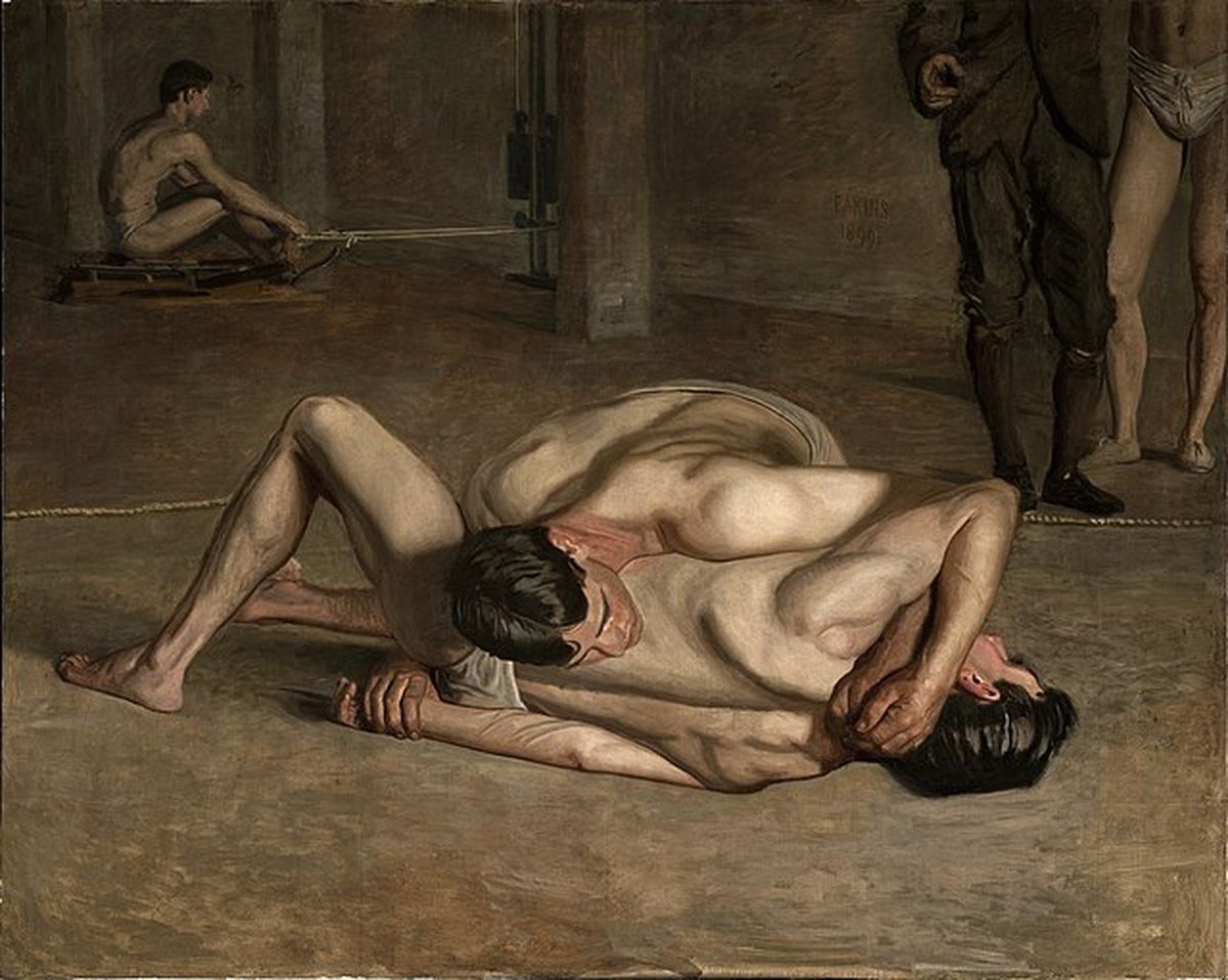 Thomas Eakins, carieră conturată de canotaj, lupte și înot