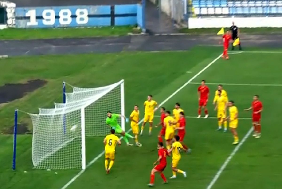 România U21 a primit gol din corner! Reușită incredibilă în preliminariile EURO