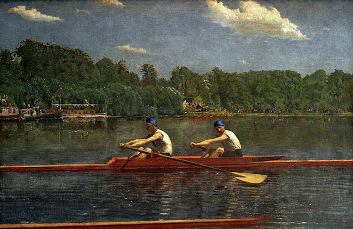 Thomas Eakins, carieră conturată de canotaj, lupte și înot