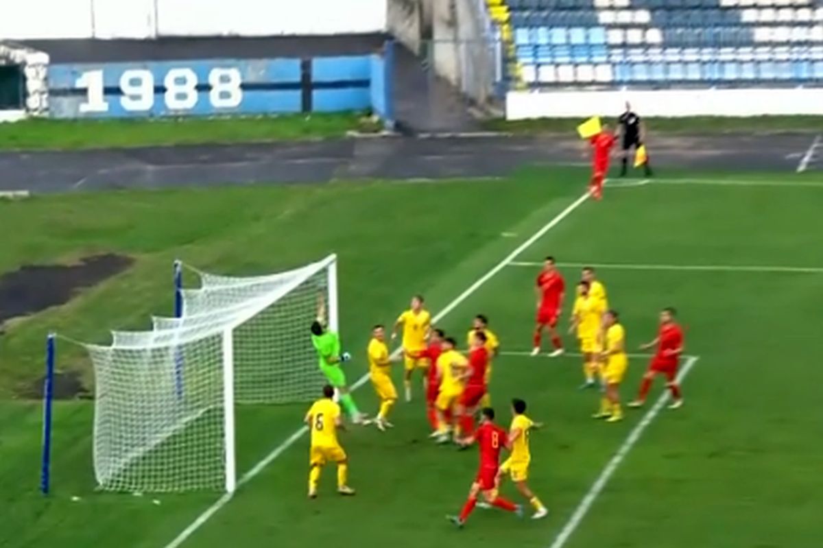 România U21 a primit gol din corner! Reușită incredibilă în preliminariile EURO