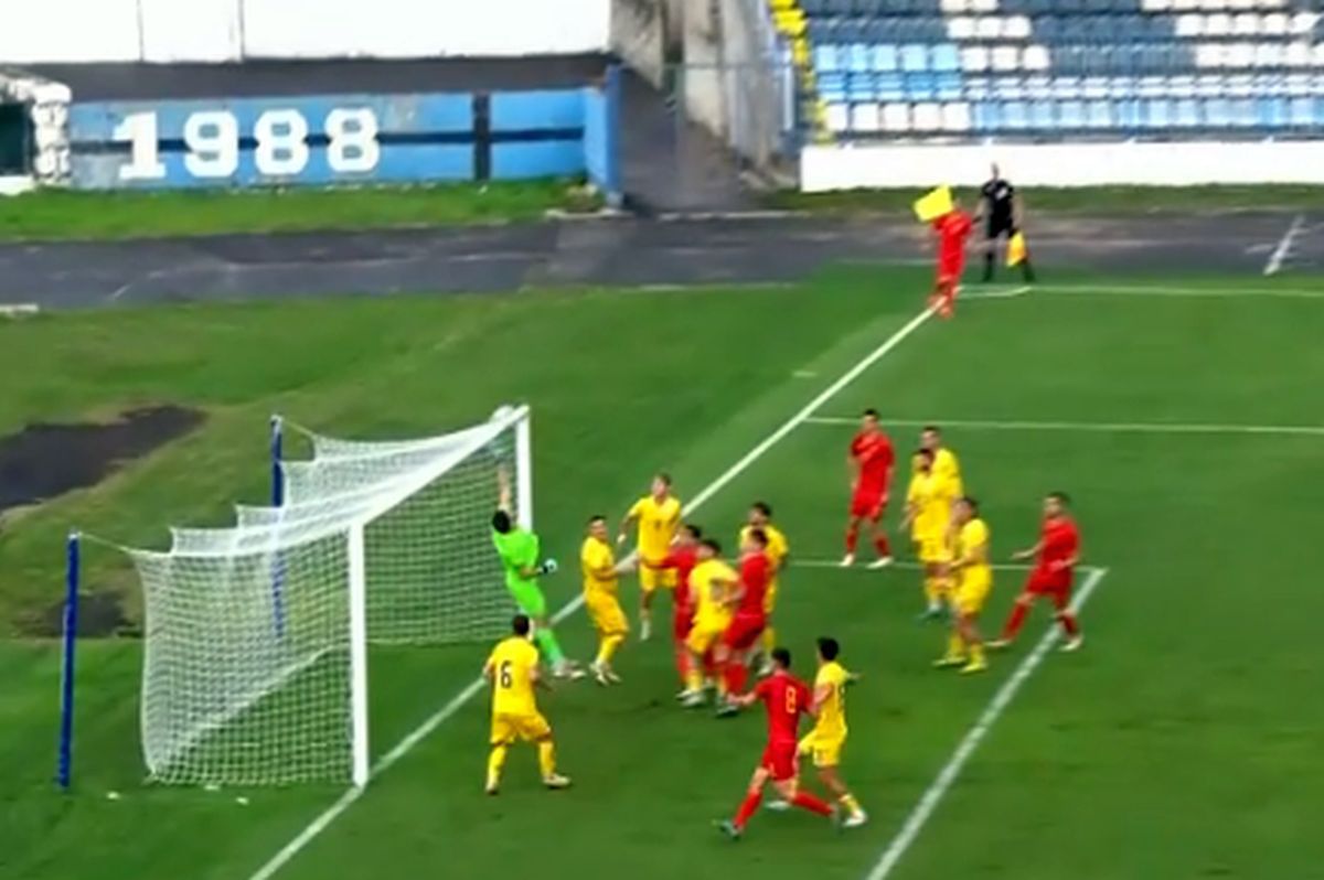 România U21 a primit gol din corner! Reușită incredibilă în preliminariile EURO