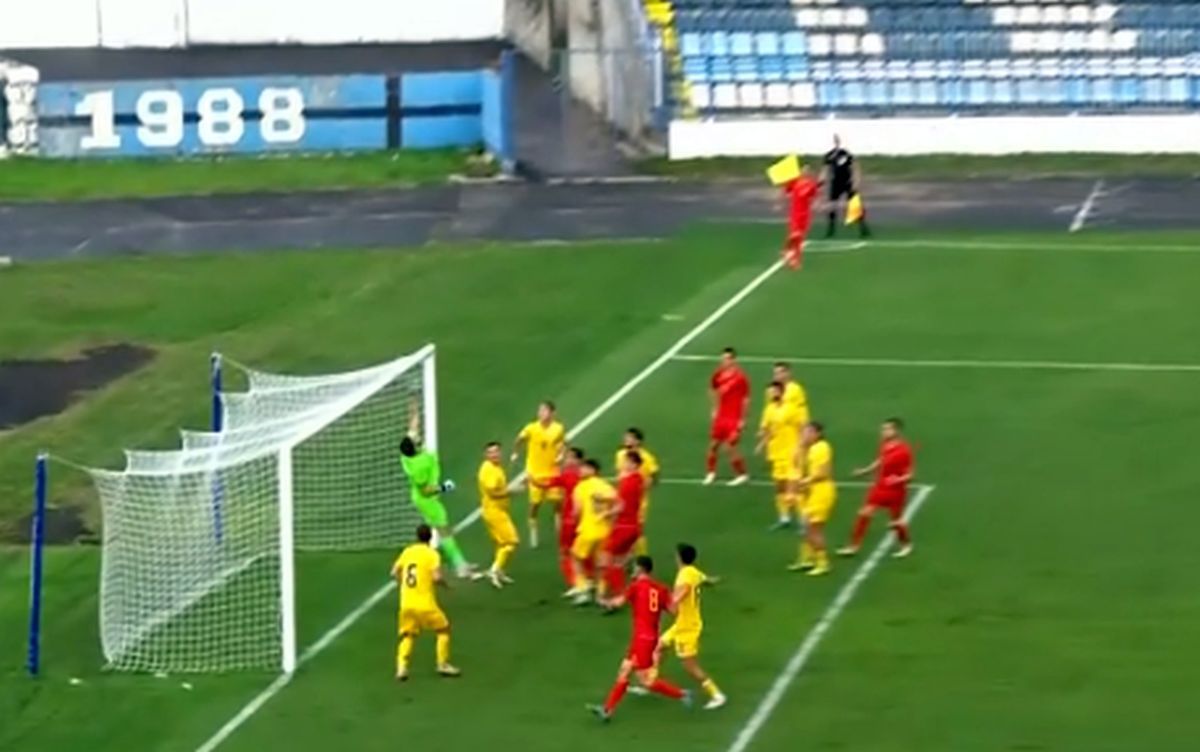 România U21 a primit gol din corner! Reușită incredibilă în preliminariile EURO