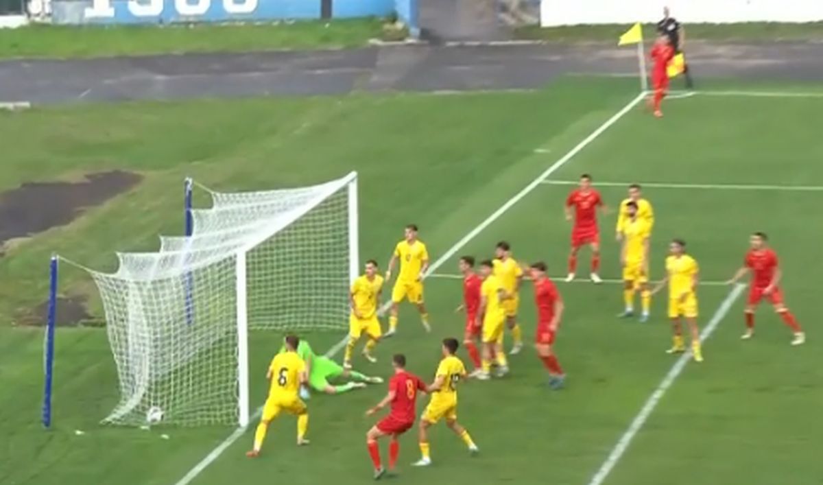 România U21 a primit gol din corner! Reușită incredibilă în preliminariile EURO