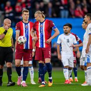 Erling Haaland a ratat două penalty-uri în Norvegia - Israel. FOTO: Imago Images
