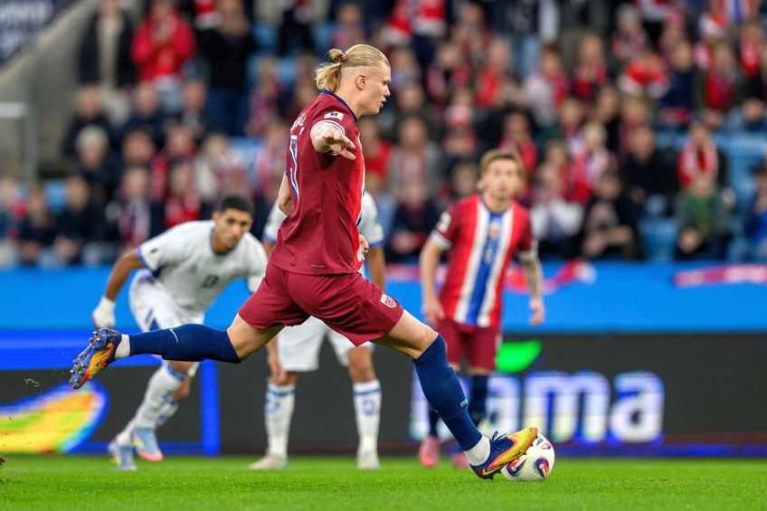 Haaland a repetat penalty-ul și l-a ratat din nou în Norvegia - Israel. FOTO: Imago Images