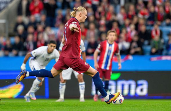Fază rară: Erling Haaland a ratat două penalty-uri în Norvegia - Israel!