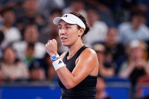 Jessica Pegula la finalul partidei cu Sabalenka FOTO Guliver/GettyImages