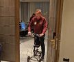 Ralf Rangnick, cu bicicleta specială în conferință la București