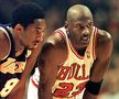 Kobe Bryant alături de Michael Jordan